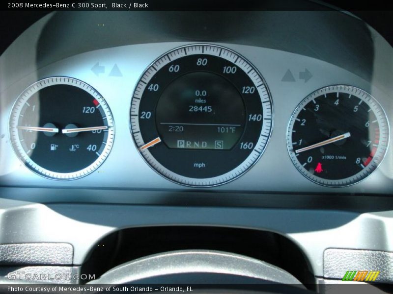 Black / Black 2008 Mercedes-Benz C 300 Sport