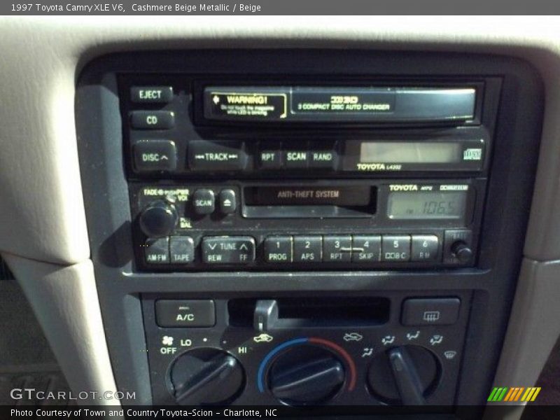 Cashmere Beige Metallic / Beige 1997 Toyota Camry XLE V6