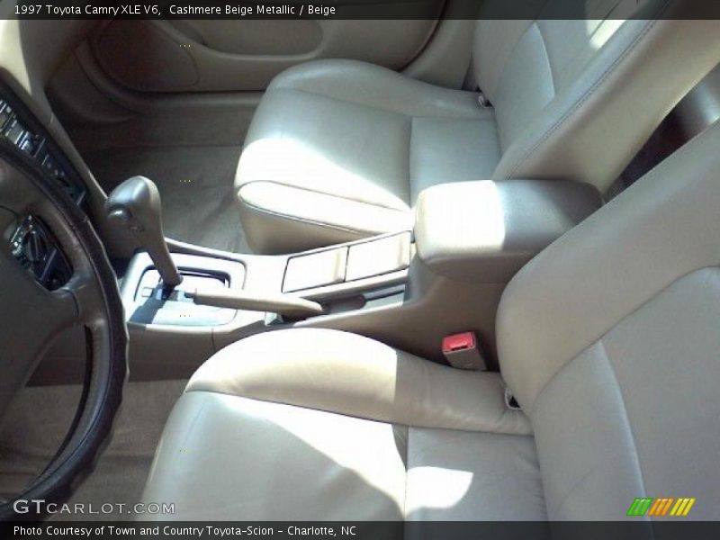Cashmere Beige Metallic / Beige 1997 Toyota Camry XLE V6