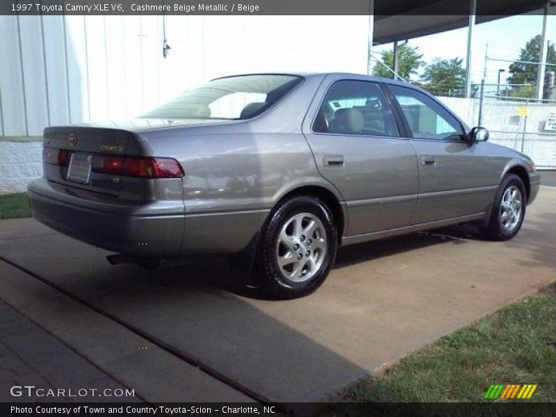 Cashmere Beige Metallic / Beige 1997 Toyota Camry XLE V6