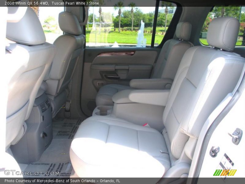 Tuscan Pearl White / Stone 2008 Infiniti QX 56 4WD