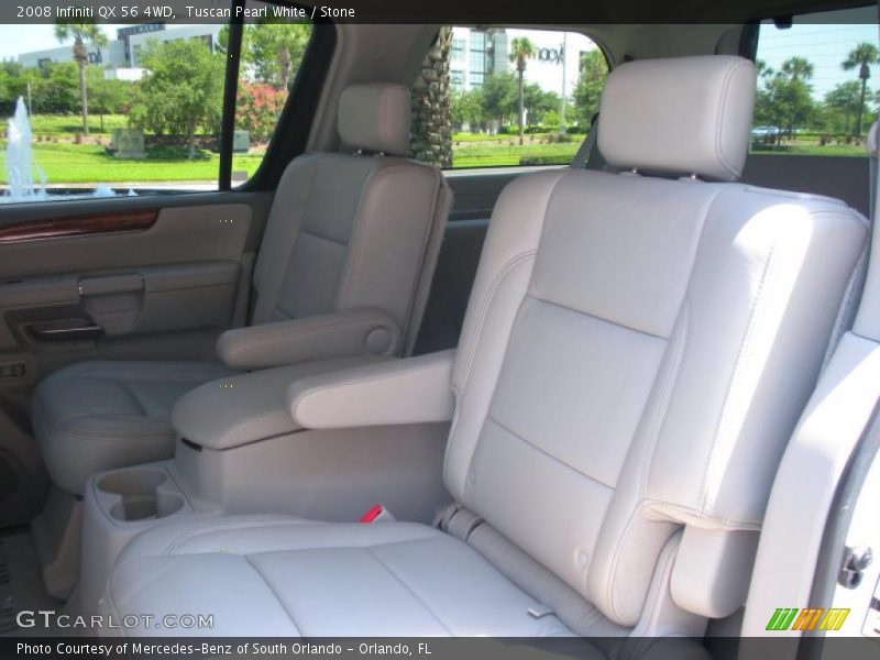 Tuscan Pearl White / Stone 2008 Infiniti QX 56 4WD