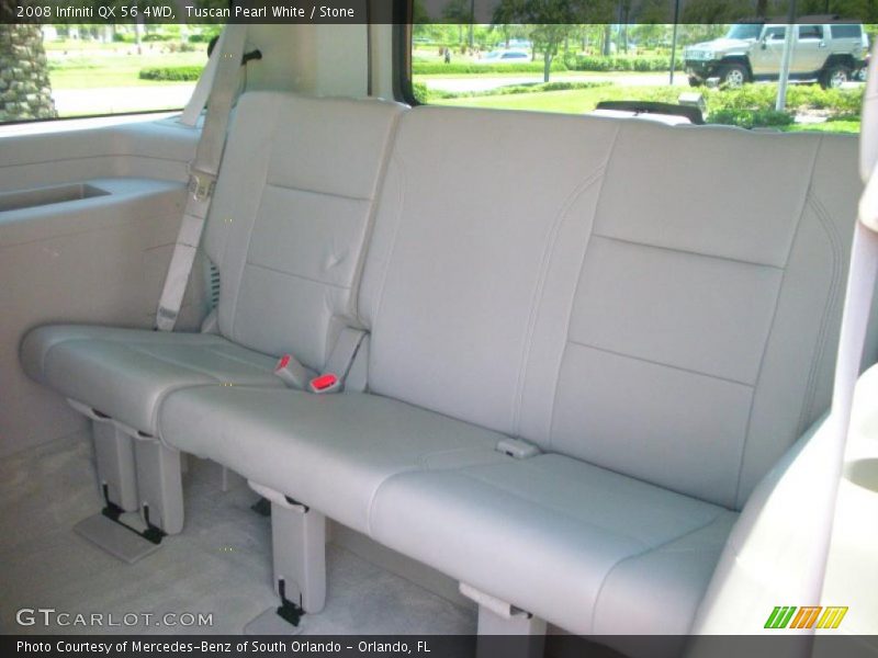 Tuscan Pearl White / Stone 2008 Infiniti QX 56 4WD