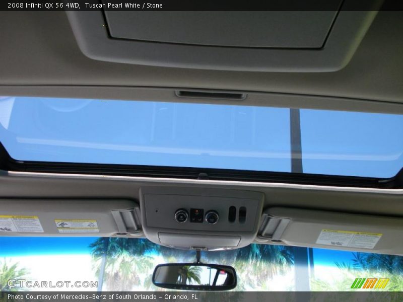 Tuscan Pearl White / Stone 2008 Infiniti QX 56 4WD