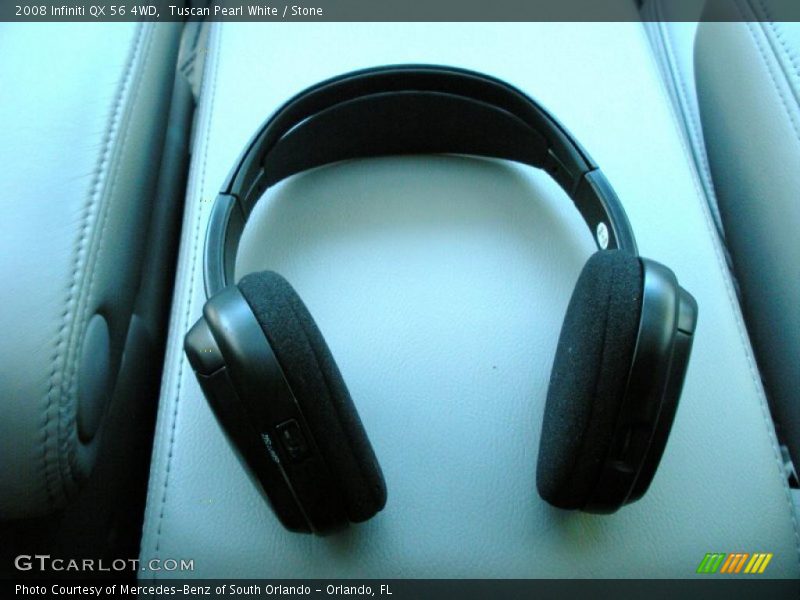 Tuscan Pearl White / Stone 2008 Infiniti QX 56 4WD