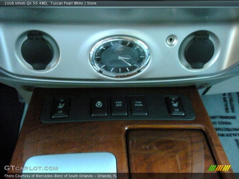 Tuscan Pearl White / Stone 2008 Infiniti QX 56 4WD