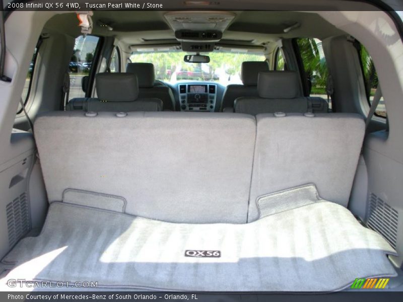 Tuscan Pearl White / Stone 2008 Infiniti QX 56 4WD