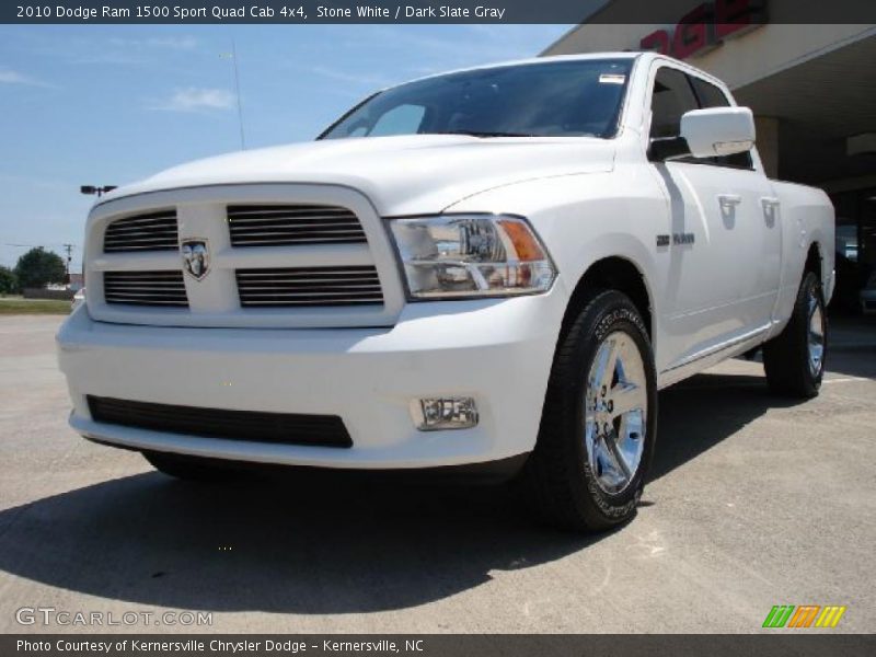 Stone White / Dark Slate Gray 2010 Dodge Ram 1500 Sport Quad Cab 4x4