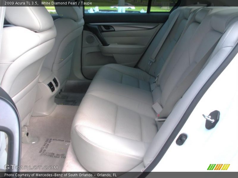 White Diamond Pearl / Taupe 2009 Acura TL 3.5