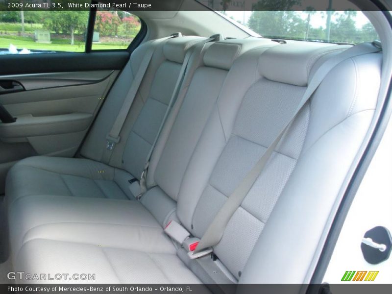 White Diamond Pearl / Taupe 2009 Acura TL 3.5