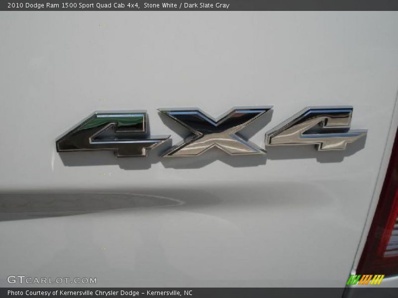 Stone White / Dark Slate Gray 2010 Dodge Ram 1500 Sport Quad Cab 4x4