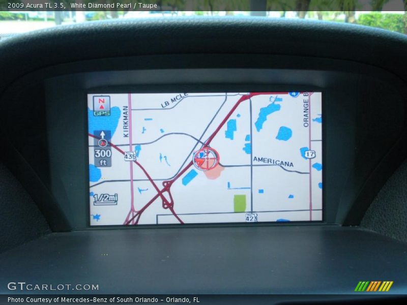 White Diamond Pearl / Taupe 2009 Acura TL 3.5
