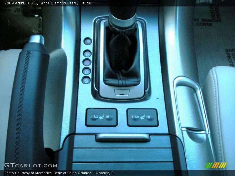 White Diamond Pearl / Taupe 2009 Acura TL 3.5