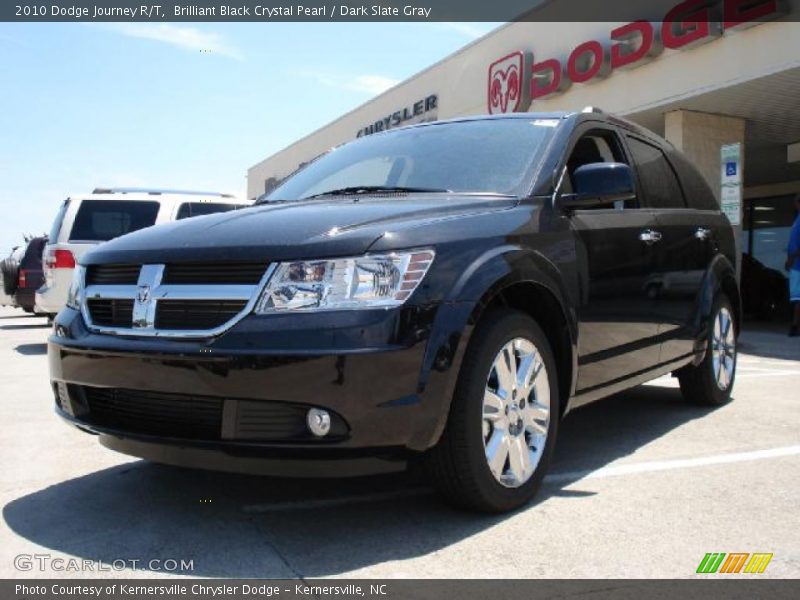 Brilliant Black Crystal Pearl / Dark Slate Gray 2010 Dodge Journey R/T
