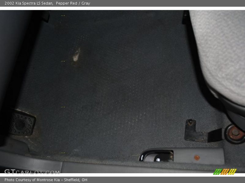 Pepper Red / Gray 2002 Kia Spectra LS Sedan