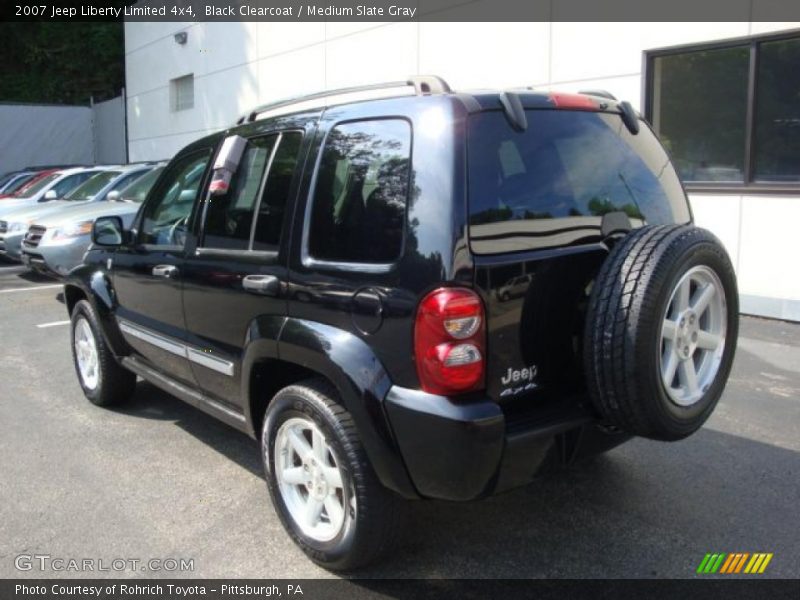 Black Clearcoat / Medium Slate Gray 2007 Jeep Liberty Limited 4x4