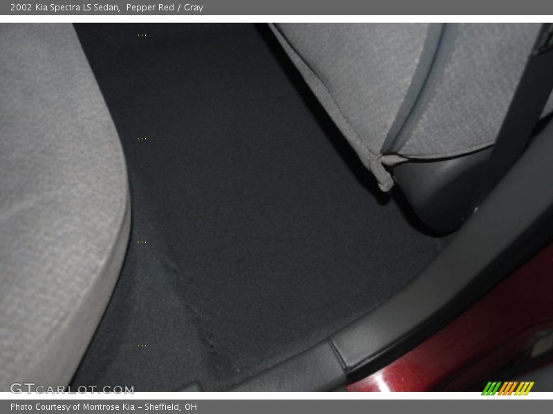 Pepper Red / Gray 2002 Kia Spectra LS Sedan