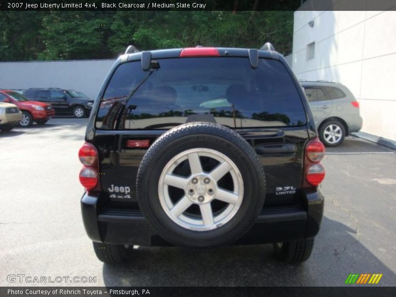 Black Clearcoat / Medium Slate Gray 2007 Jeep Liberty Limited 4x4