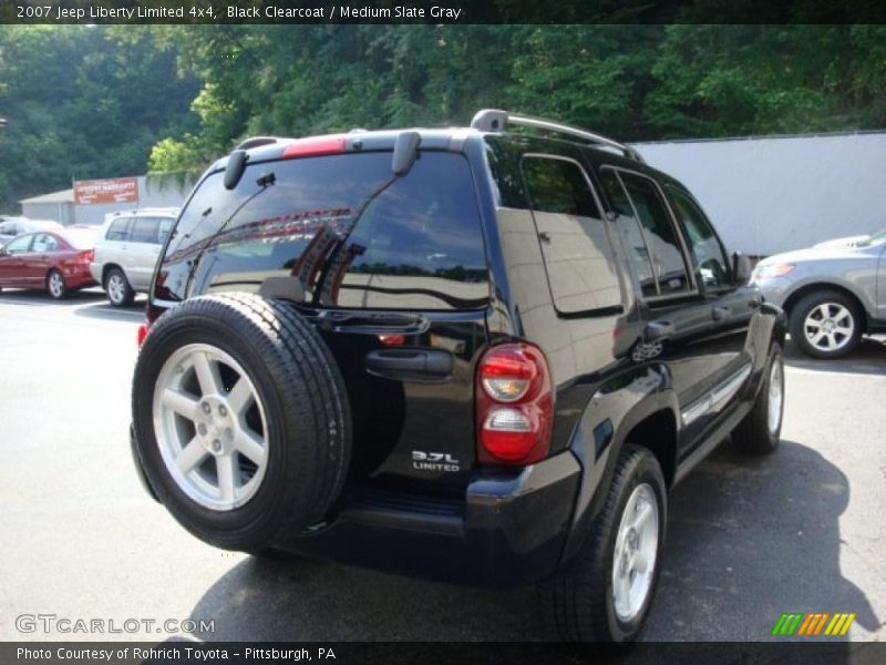 Black Clearcoat / Medium Slate Gray 2007 Jeep Liberty Limited 4x4