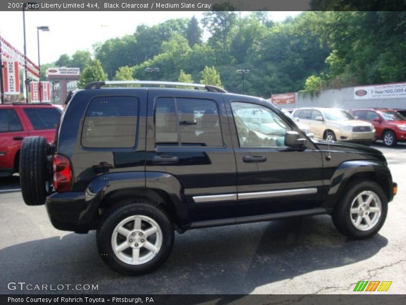 Black Clearcoat / Medium Slate Gray 2007 Jeep Liberty Limited 4x4