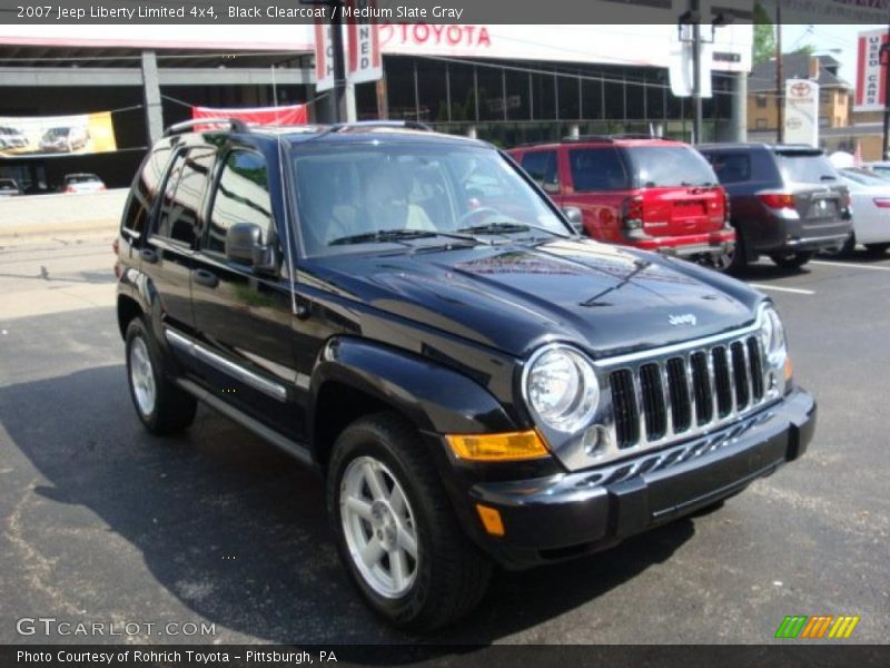 Black Clearcoat / Medium Slate Gray 2007 Jeep Liberty Limited 4x4
