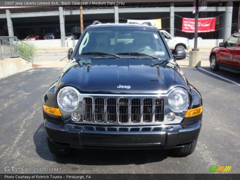 Black Clearcoat / Medium Slate Gray 2007 Jeep Liberty Limited 4x4