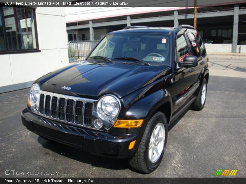 Black Clearcoat / Medium Slate Gray 2007 Jeep Liberty Limited 4x4