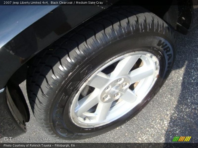 Black Clearcoat / Medium Slate Gray 2007 Jeep Liberty Limited 4x4