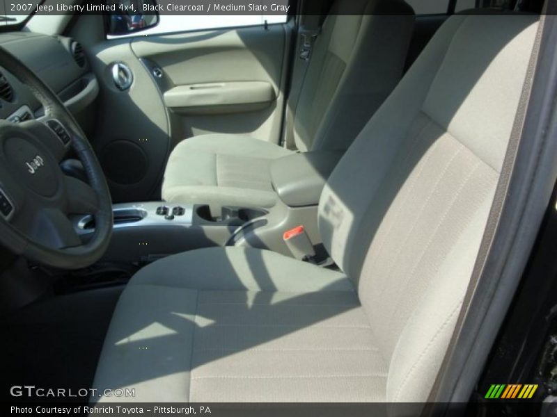 Black Clearcoat / Medium Slate Gray 2007 Jeep Liberty Limited 4x4