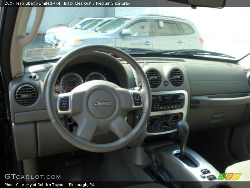 Black Clearcoat / Medium Slate Gray 2007 Jeep Liberty Limited 4x4