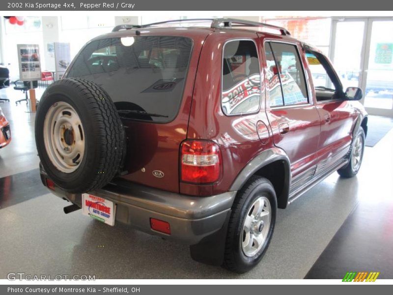 Pepper Red / Gray 2002 Kia Sportage 4x4