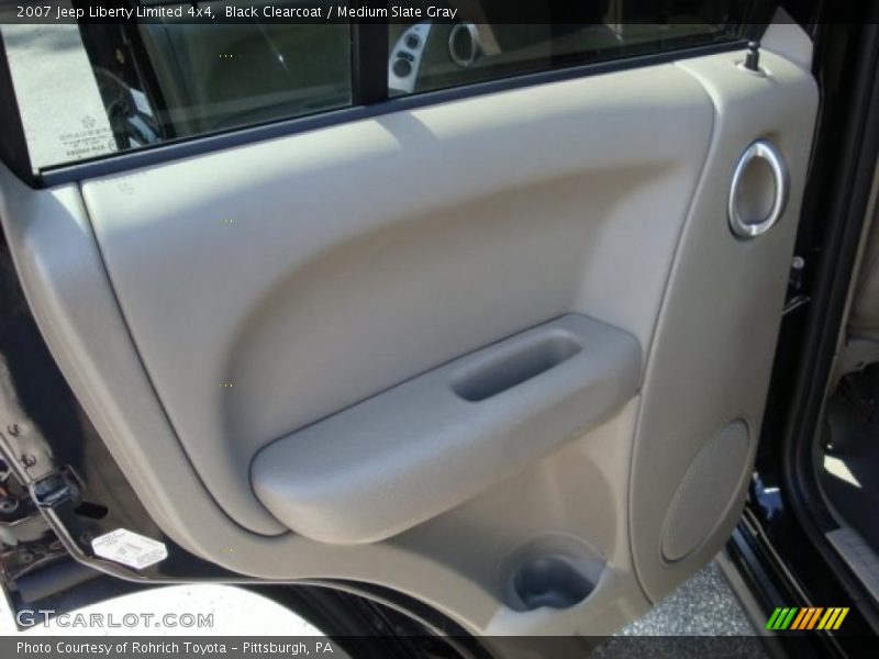 Black Clearcoat / Medium Slate Gray 2007 Jeep Liberty Limited 4x4