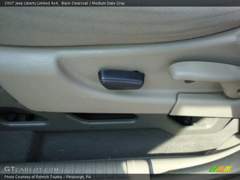 Black Clearcoat / Medium Slate Gray 2007 Jeep Liberty Limited 4x4