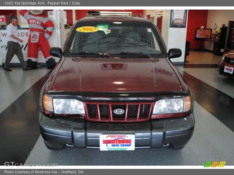 Pepper Red / Gray 2002 Kia Sportage 4x4