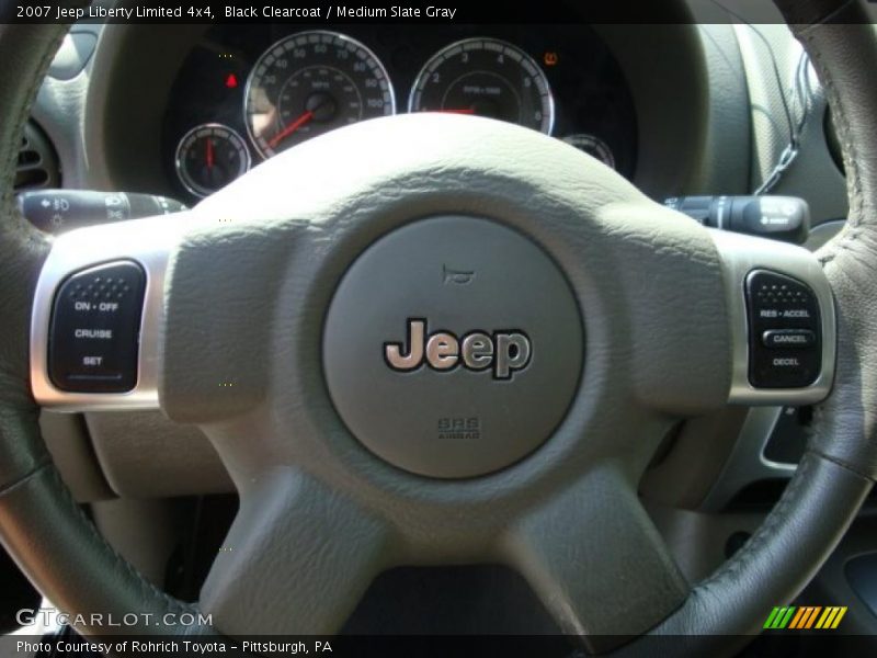 Black Clearcoat / Medium Slate Gray 2007 Jeep Liberty Limited 4x4