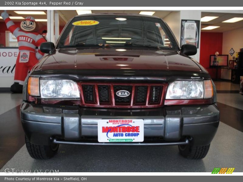 Pepper Red / Gray 2002 Kia Sportage 4x4