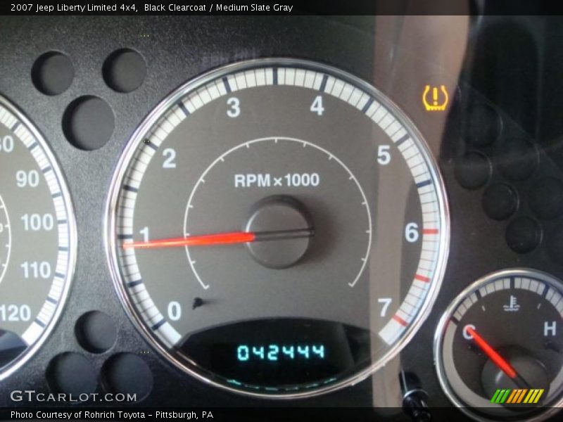 Black Clearcoat / Medium Slate Gray 2007 Jeep Liberty Limited 4x4