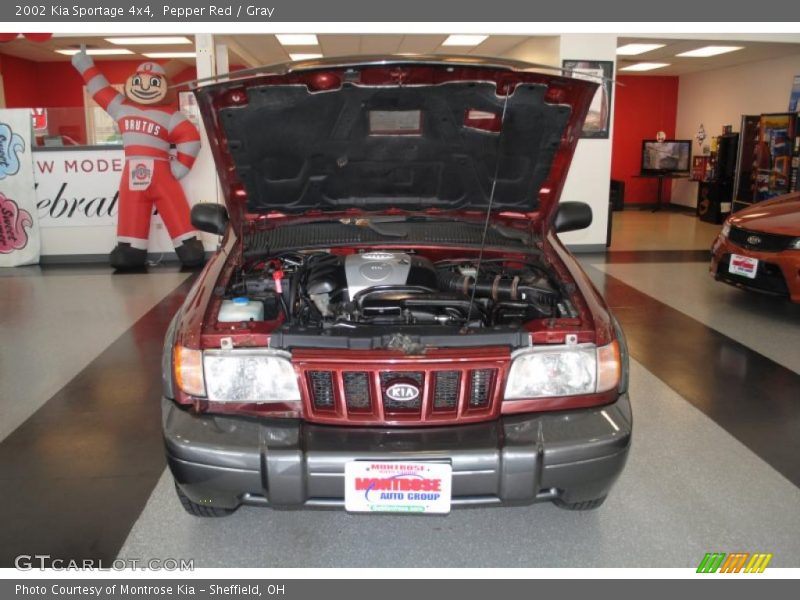 Pepper Red / Gray 2002 Kia Sportage 4x4