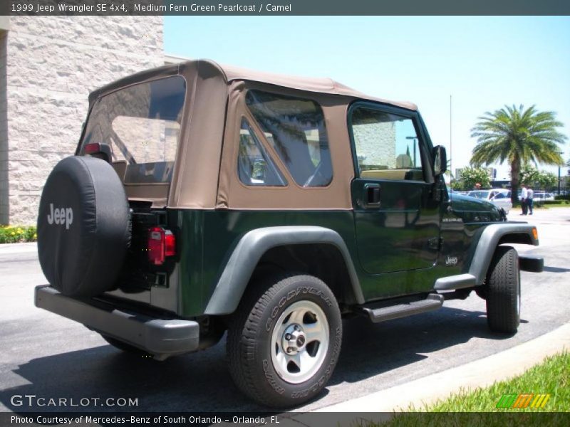 Medium Fern Green Pearlcoat / Camel 1999 Jeep Wrangler SE 4x4