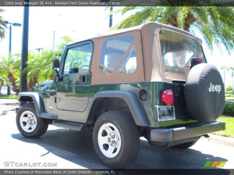 Medium Fern Green Pearlcoat / Camel 1999 Jeep Wrangler SE 4x4