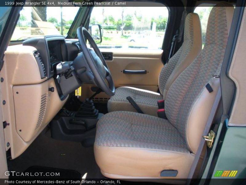 Medium Fern Green Pearlcoat / Camel 1999 Jeep Wrangler SE 4x4