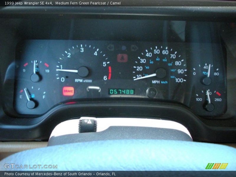 Medium Fern Green Pearlcoat / Camel 1999 Jeep Wrangler SE 4x4