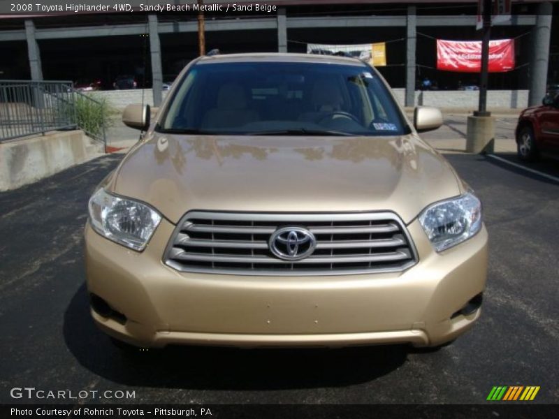 Sandy Beach Metallic / Sand Beige 2008 Toyota Highlander 4WD