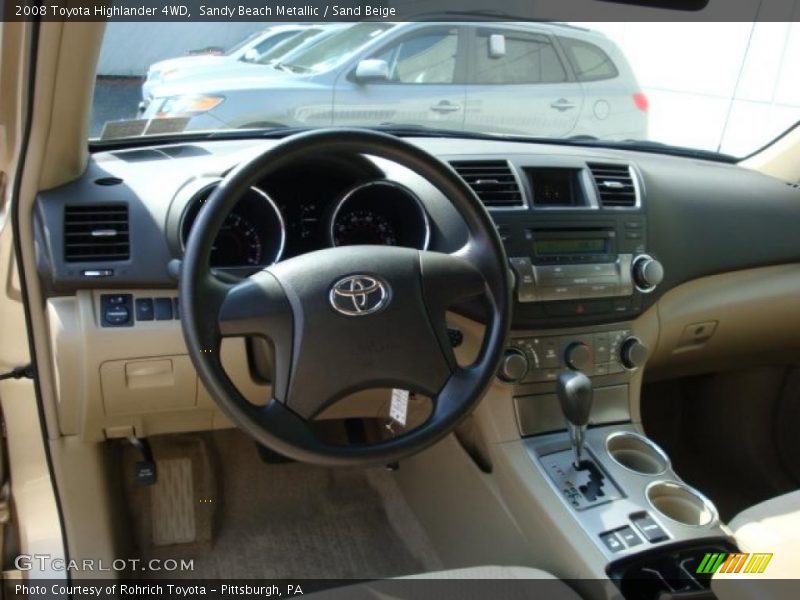 Sandy Beach Metallic / Sand Beige 2008 Toyota Highlander 4WD