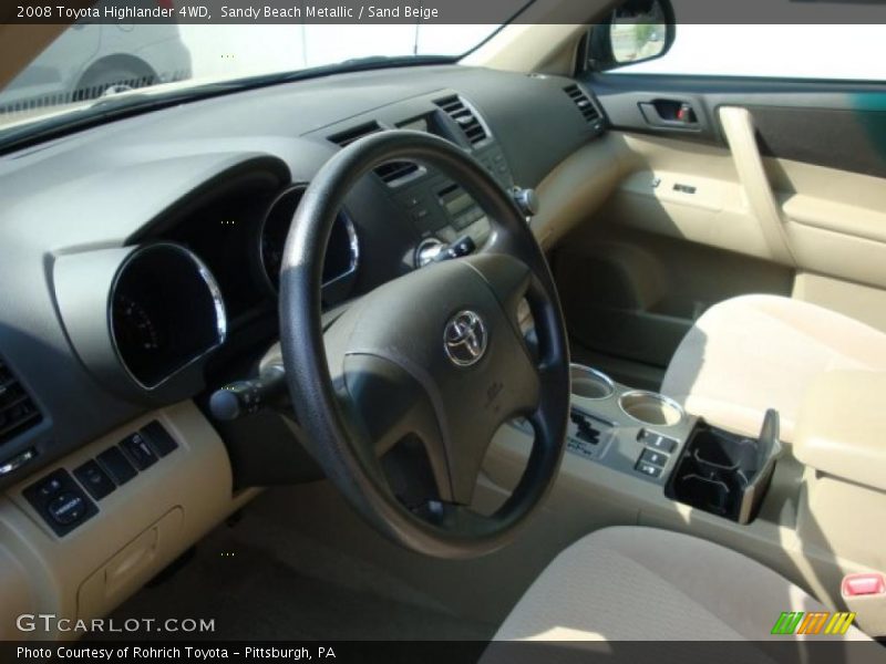 Sandy Beach Metallic / Sand Beige 2008 Toyota Highlander 4WD