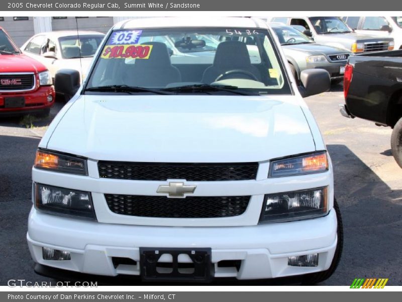 Summit White / Sandstone 2005 Chevrolet Colorado Regular Cab