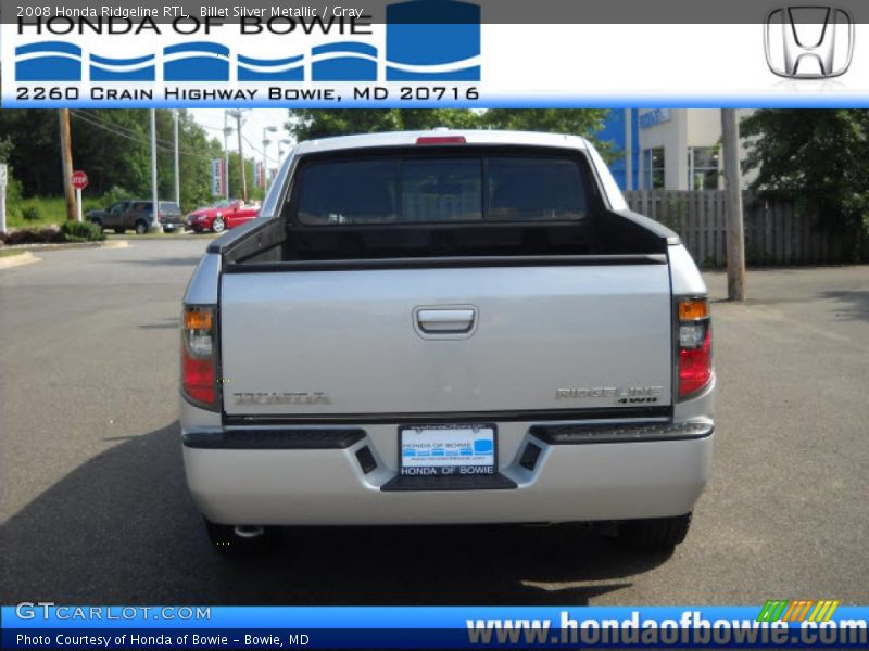 Billet Silver Metallic / Gray 2008 Honda Ridgeline RTL