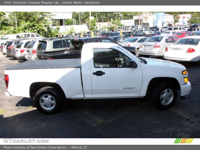 Summit White / Sandstone 2005 Chevrolet Colorado Regular Cab