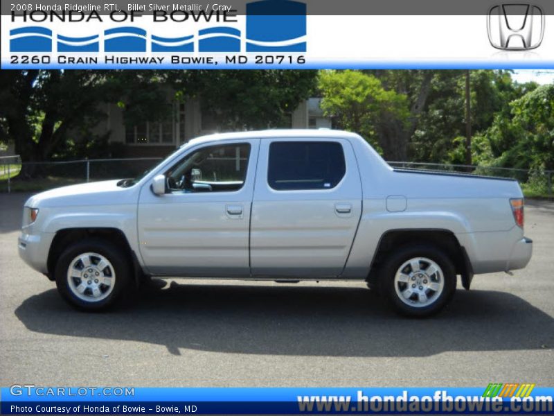 Billet Silver Metallic / Gray 2008 Honda Ridgeline RTL