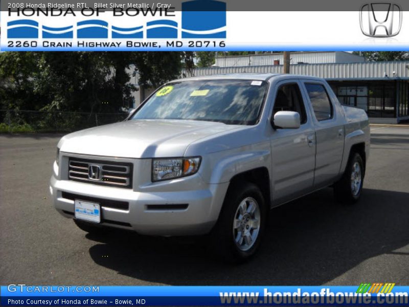 Billet Silver Metallic / Gray 2008 Honda Ridgeline RTL